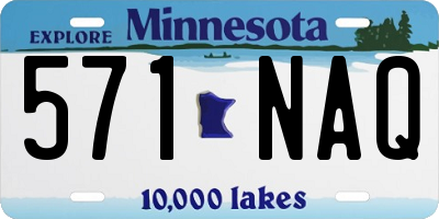 MN license plate 571NAQ