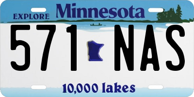 MN license plate 571NAS