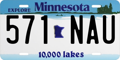 MN license plate 571NAU