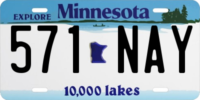MN license plate 571NAY