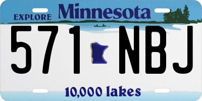 MN license plate 571NBJ