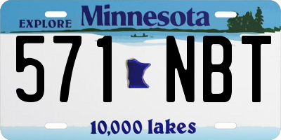 MN license plate 571NBT