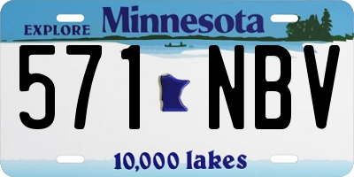 MN license plate 571NBV