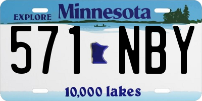 MN license plate 571NBY