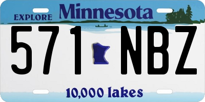 MN license plate 571NBZ