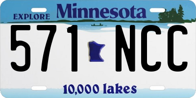 MN license plate 571NCC