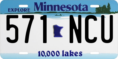 MN license plate 571NCU