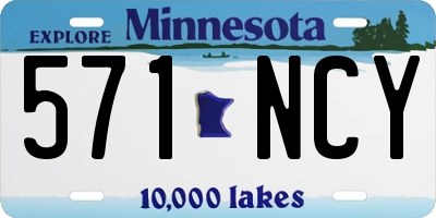 MN license plate 571NCY