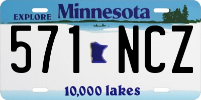 MN license plate 571NCZ