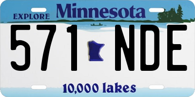 MN license plate 571NDE