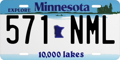 MN license plate 571NML
