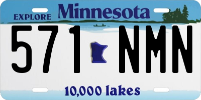 MN license plate 571NMN