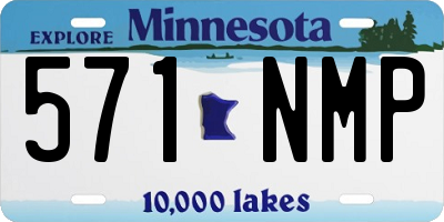 MN license plate 571NMP