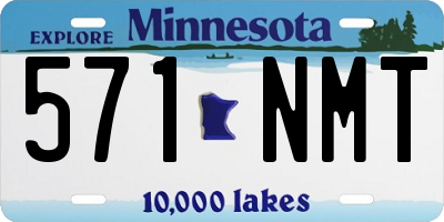 MN license plate 571NMT