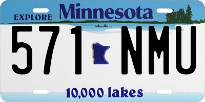 MN license plate 571NMU