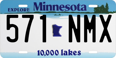 MN license plate 571NMX
