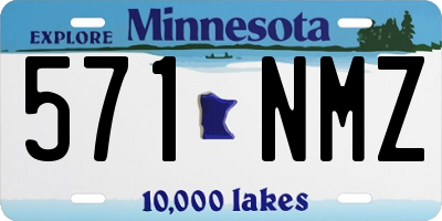 MN license plate 571NMZ