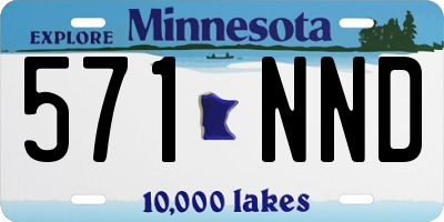 MN license plate 571NND