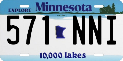MN license plate 571NNI