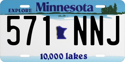 MN license plate 571NNJ