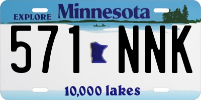 MN license plate 571NNK