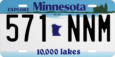 MN license plate 571NNM