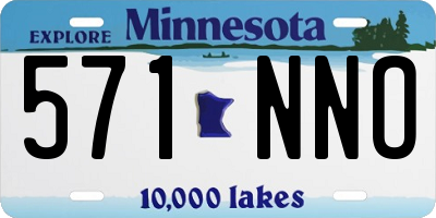 MN license plate 571NNO
