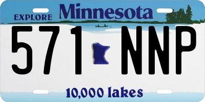 MN license plate 571NNP