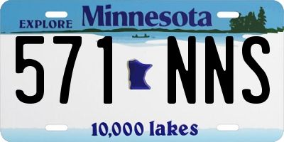 MN license plate 571NNS