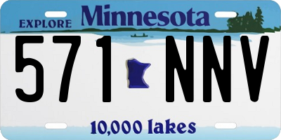 MN license plate 571NNV