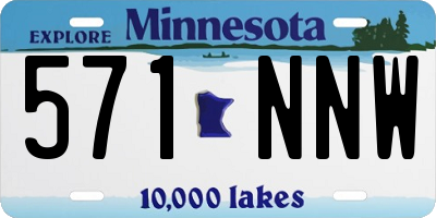 MN license plate 571NNW