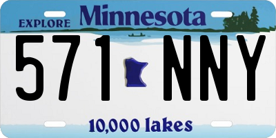 MN license plate 571NNY