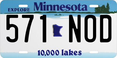 MN license plate 571NOD