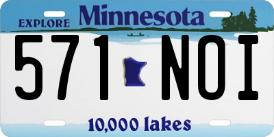 MN license plate 571NOI