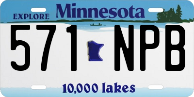 MN license plate 571NPB