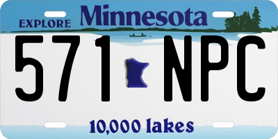 MN license plate 571NPC