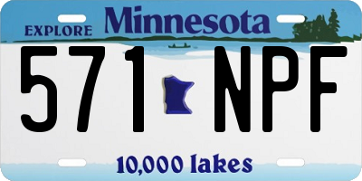 MN license plate 571NPF