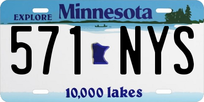 MN license plate 571NYS