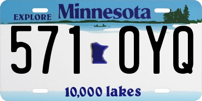 MN license plate 571OYQ