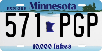 MN license plate 571PGP
