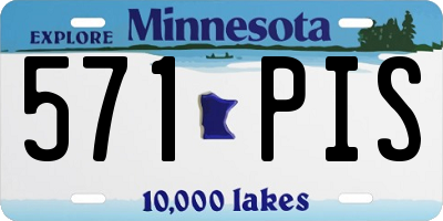 MN license plate 571PIS