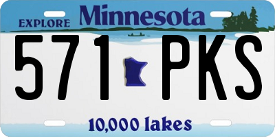 MN license plate 571PKS