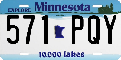 MN license plate 571PQY