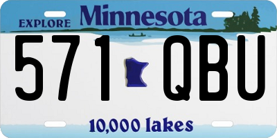 MN license plate 571QBU