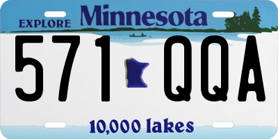 MN license plate 571QQA