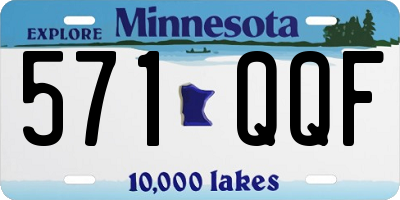 MN license plate 571QQF