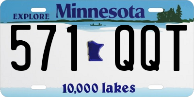 MN license plate 571QQT