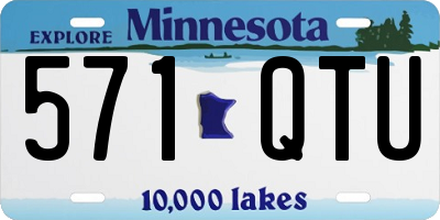 MN license plate 571QTU