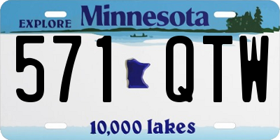 MN license plate 571QTW