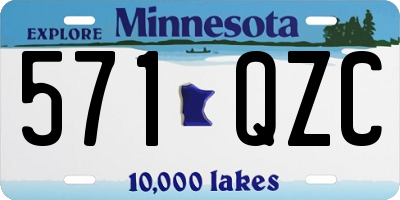 MN license plate 571QZC